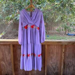 ASOS Design Women's V-Neck Batwing Chiffon Lilac Maxi Dress Size 10. NEW!